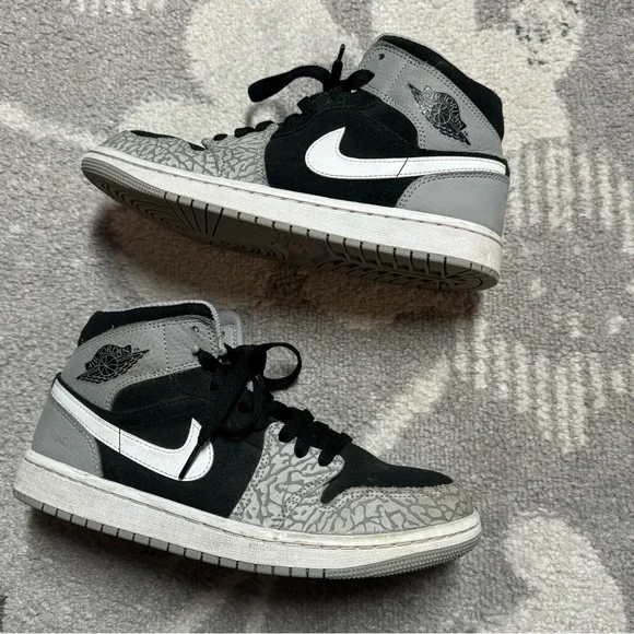 Nike Air Jordan 1 Mid Special Edition Elephant Print Sneaker